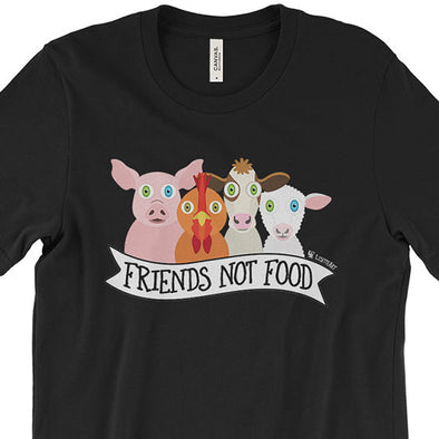 "Friends Not Food" Vegan Unisex T-Shirt