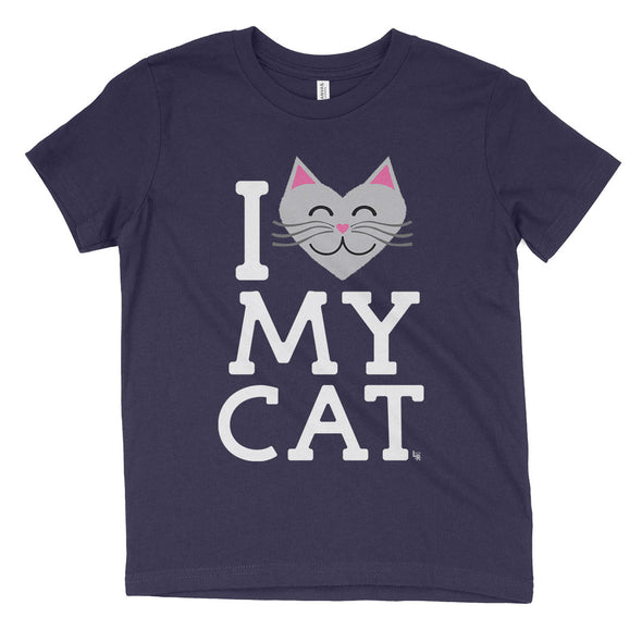 "I Love My Cat" Kids Youth T-Shirt