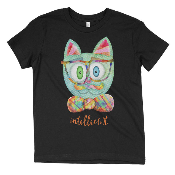 "Intellecat" Kids Youth Cat T-Shirt