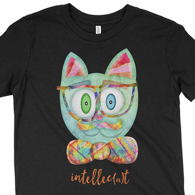 "Intellecat" Kids Youth Cat T-Shirt