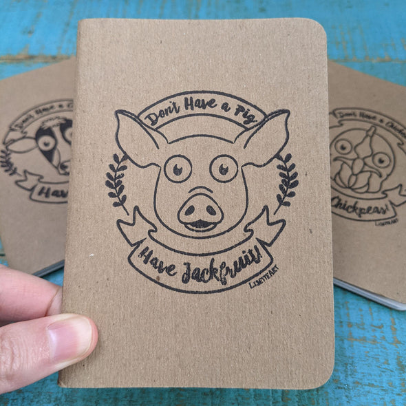 "Don't Have a Pig, Have Jackfruit!" Mini Pocket Notebook