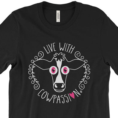 "Live with Cowpassion" Unisex Vegan T-Shirt