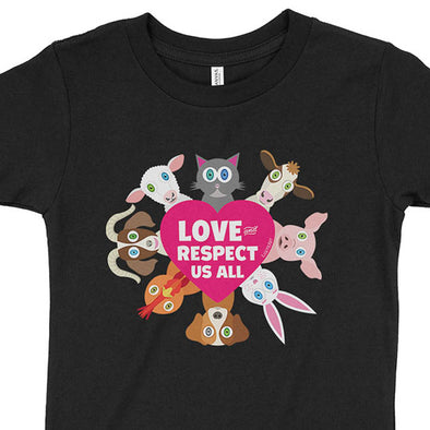 "Love Us All" Vegan Kids T-Shirt