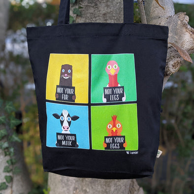 "Not Yours" Vegan Organic Cotton Tote Bag