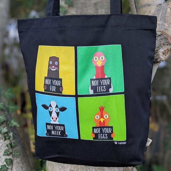 "Not Yours" Vegan Organic Cotton Tote Bag
