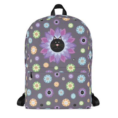 "Purrrfect Flowers" Cat Backpack