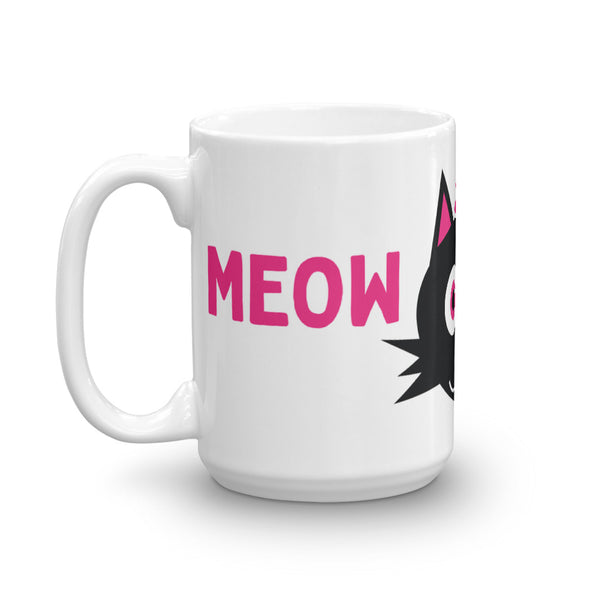 "Meow Mooo" Large Coffee Cat and Cow Mug