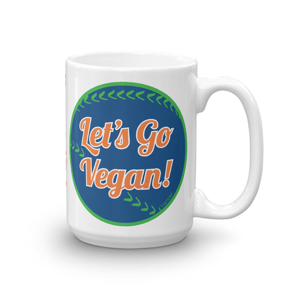 "Let's Go Vegan!" Large Coffee Mug
