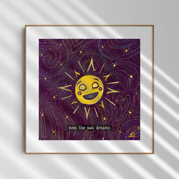 "Even the Sun Dreams" Whimsical Art Print