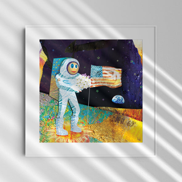 "Walk on the Moon" Astronaut Space Fine Art Print