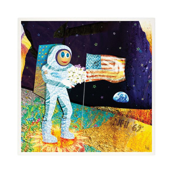 "Walk on the Moon" Astronaut Space Fine Art Print