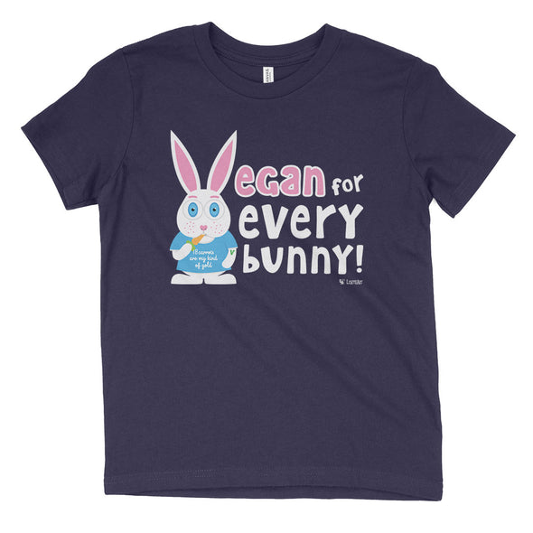 "Vegan for Everybunny!" Kids Youth Bunny Rabbit T-Shirt