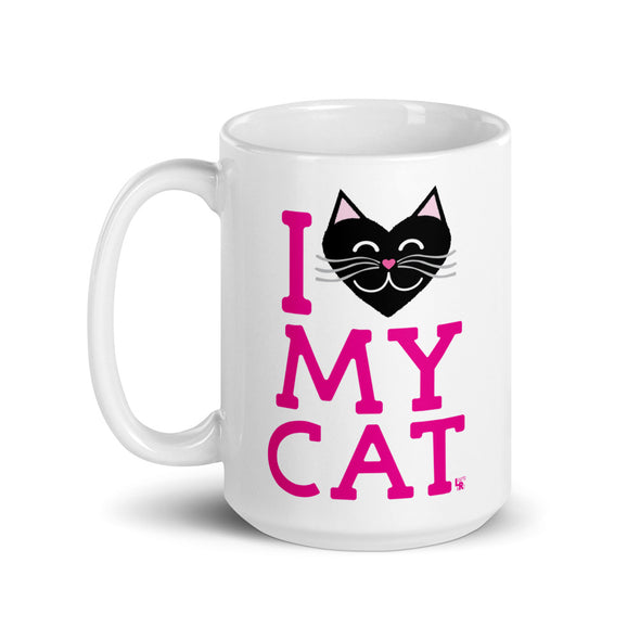 "I Love My Cat" Large Coffee Mug