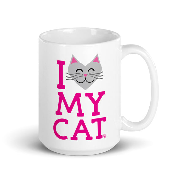 "I Love My Cat" Large Coffee Mug